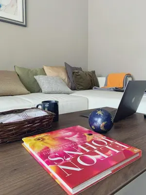 Ein Sitzbereich in der Unterkunft Wohnung mitten in der Altstadt