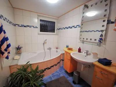 Ein Badezimmer in der Unterkunft Oase im Grünen!