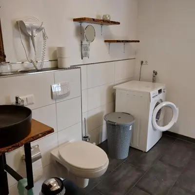 Ein Badezimmer in der Unterkunft Haus am Römerstich