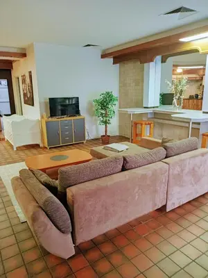 TV/Unterhaltungsangebot in der Unterkunft St Maximin Erdgeschoß Lounge
