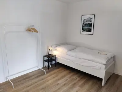 Ein Bett oder Betten in einem Zimmer der Unterkunft DWK: Monteurhaus Bad Salzig
