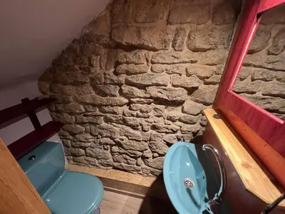 Ein Badezimmer in der Unterkunft Haus Messern