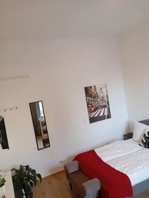 Ein Bett oder Betten in einem Zimmer der Unterkunft Apartment Koblenz nähe Uni und BWZK
