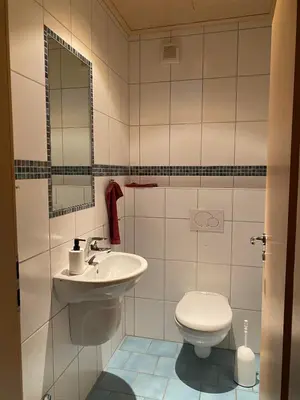 Ein Badezimmer in der Unterkunft Fischers Ferienhaus