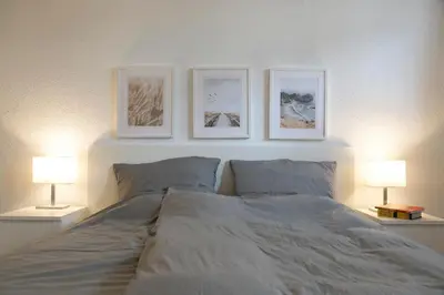 Ein Bett oder Betten in einem Zimmer der Unterkunft I Innenstadt I King-Size-Bett I