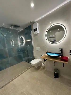 Ein Badezimmer in der Unterkunft Relaxen im Weindorf Mayschoß Fewo 4