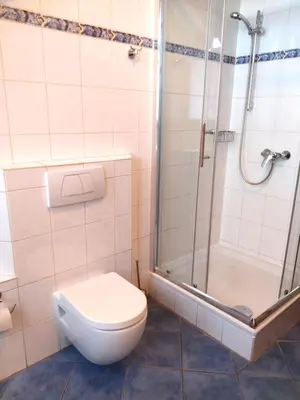 Ein Badezimmer in der Unterkunft Ferienwohnung Veldenz