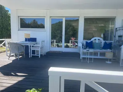 Ein Balkon oder eine Terrasse in der Unterkunft Wohnen direkt an Mosel und Goldbach