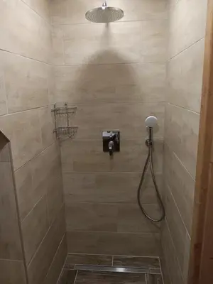 Ein Badezimmer in der Unterkunft Ferienwohnung Schwarzenbergblick