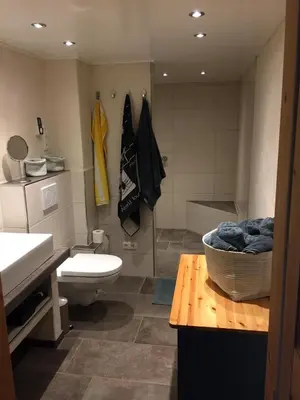 Ein Badezimmer in der Unterkunft Ferienwohnung Herding