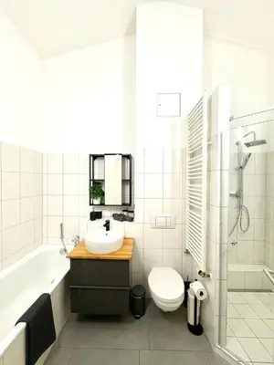 Ein Badezimmer in der Unterkunft Geräumiges Ferienhaus in Koblenz
