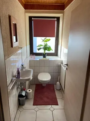 Ein Badezimmer in der Unterkunft Ferienwohnung Burgberg