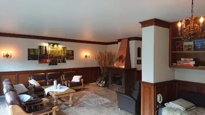 Ein Sitzbereich in der Unterkunft Eifelvilla Urbigkeit