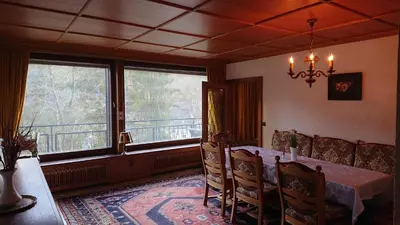 Ein Sitzbereich in der Unterkunft Eifelvilla Urbigkeit