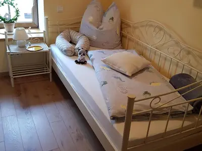 Ein Bett oder Betten in einem Zimmer der Unterkunft Holiday home in Wilsecker with private terrace