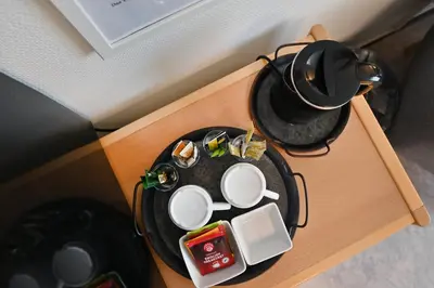 Kaffee-/Teezubehör in der Unterkunft Gästehaus St. Martin