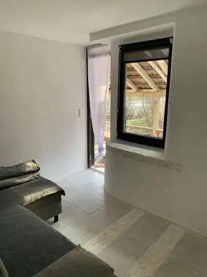 Ein Sitzbereich in der Unterkunft Ellerbachblick in der Altstadt