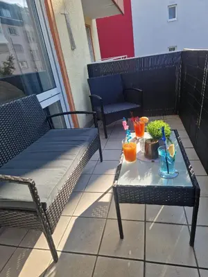 Ein Sitzbereich in der Unterkunft DEHOME - Enjoy - Stay by Central Station