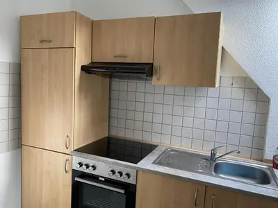Küche/Küchenzeile in der Unterkunft Ferienwohnung Rosch
