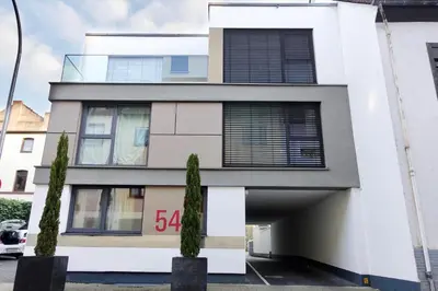 Das Gebäude in dem sich die Ferienwohnung befindet