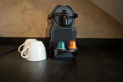 Kaffee-/Teezubehör in der Unterkunft Neue Fewo mit Weinbergsblick - Urlaub im Wein- und Ferienort Bekond