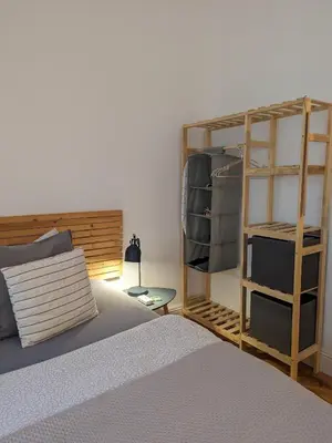Ein Bett oder Betten in einem Zimmer der Unterkunft II Gemütliches 1-Zimmer-Apartment & eigenes Bad II
