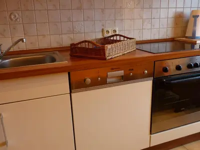 Küche/Küchenzeile in der Unterkunft Ferienwohnung Eifelluft