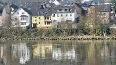 Blick auf einen Fluss in der Nähe der Ferienwohnung