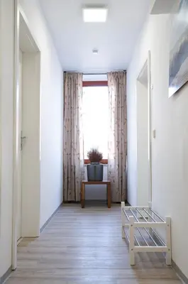 Ein Sitzbereich in der Unterkunft Fewo Nahe - Hostel für Erwachsene