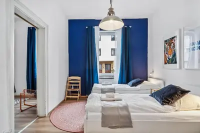 Ein Bett oder Betten in einem Zimmer der Unterkunft Gemütliche & Charmante Wohnung