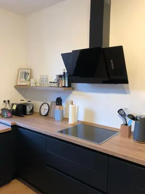 Küche/Küchenzeile in der Unterkunft Modernes Apartement mit Balkon in Toplage!
