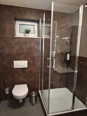 Ein Badezimmer in der Unterkunft Fewo Hexamer