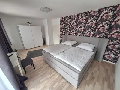 Ein Bett oder Betten in einem Zimmer der Unterkunft Zur alten Scheune