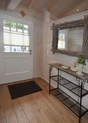 Ein Bett oder Betten in einem Zimmer der Unterkunft Blockhaus Edelweiss