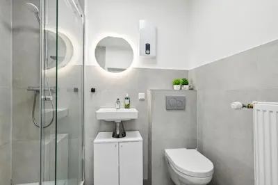 Ein Badezimmer in der Unterkunft Moderne, Zentrale und Gemütliche Unterkunft