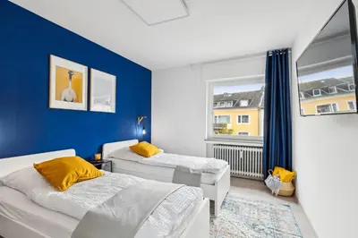 Ein Bett oder Betten in einem Zimmer der Unterkunft Moderne, Zentrale und Gemütliche Unterkunft