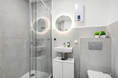 Ein Badezimmer in der Unterkunft Moderne, Zentrale und Gemütliche Unterkunft