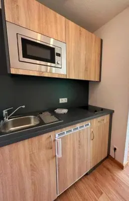 Küche/Küchenzeile in der Unterkunft Apartment mit Rheinblick Koblenz