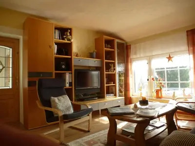Ein Sitzbereich in der Unterkunft Vakantie in het dorp