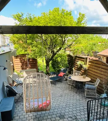 Ein Balkon oder eine Terrasse in der Unterkunft Cues11