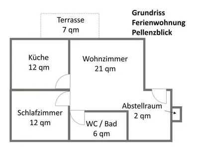 Grundriss der Unterkunft Uitzicht op de Pellenz
