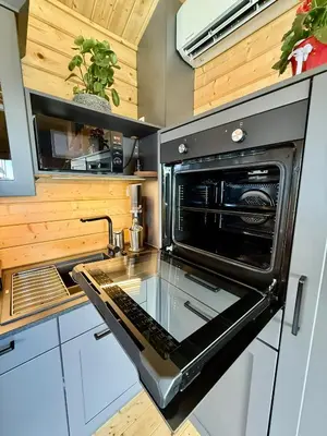Küche/Küchenzeile in der Unterkunft Chalet Lasserg