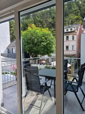 Ein Balkon oder eine Terrasse in der Unterkunft Ferienhaus Bad Bertrich