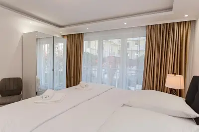 Ein Bett oder Betten in einem Zimmer der Unterkunft Ferienhaus Bad Bertrich