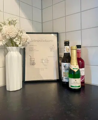 Getränke in der Unterkunft Talblick Chalet Blankenheim