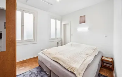 Ein Bett oder Betten in einem Zimmer der Unterkunft Burgblick