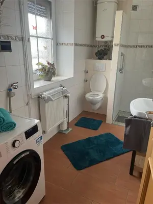 Ein Badezimmer in der Unterkunft FeWo Anastasija