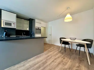 Küche/Küchenzeile in der Unterkunft Ferienwohnung Rotenfelsblick