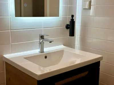 Ein Badezimmer in der Unterkunft Ferienwohnung Rotenfelsblick