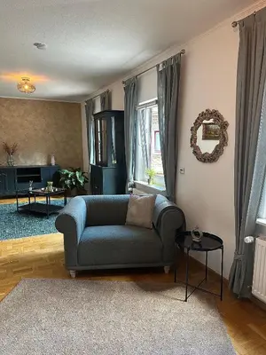 Ein Sitzbereich in der Unterkunft Haus Daniela Oberstadt